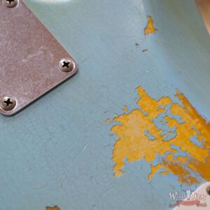 Fender Custom Shop Kyle McMillin Masterbuilt 1958 Stratocaster Relic Hand-Wound Pickups Faded Daphne Blue over 3 Tone Sunburst - Image 13