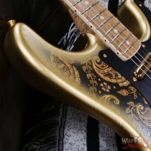 Fender Custom Shop Kyle McMillin Masterbuilt Wood Burnt 1963 Stratocaster Artwork by Madeline Hanlon 7.65 LBS - Image 9