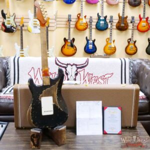 Fender Custom Shop Levi Perry Masterbuilt 1962 Stratocaster Brazilian Rosewood Board Heavy Relic Black with Gold Hardware - Image 10
