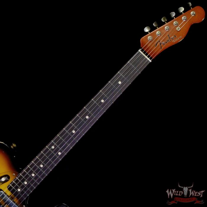 Fender Custom Shop Levi Perry Masterbuilt Fuzz Brain ‘67 Telecaster Built-In Fuzz Octave Delay Circuits Heavy Relic Aged 3 Tone Sunburst 7.25 lbs - Image 4