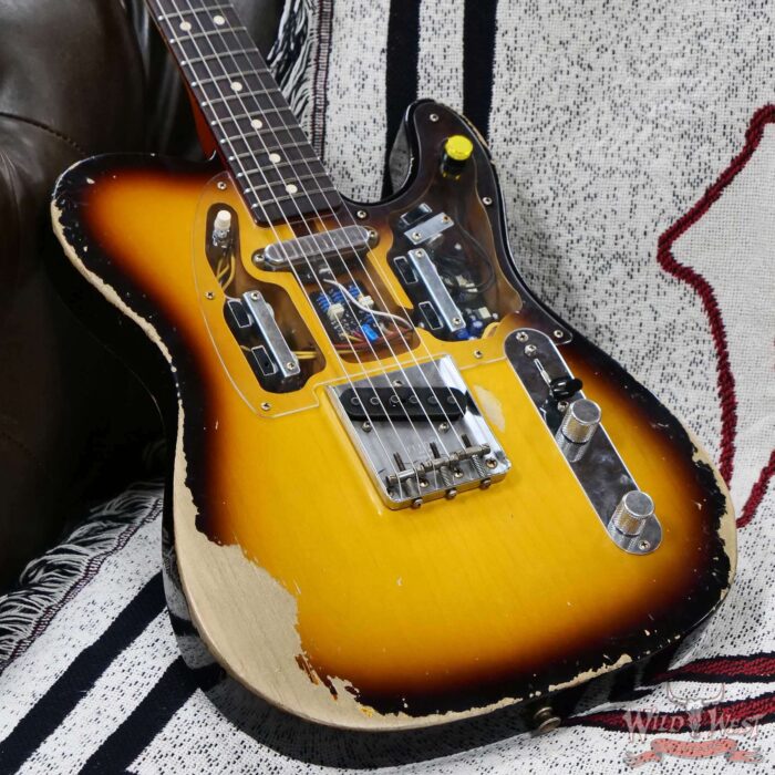 Fender Custom Shop Levi Perry Masterbuilt Fuzz Brain ‘67 Telecaster Built-In Fuzz Octave Delay Circuits Heavy Relic Aged 3 Tone Sunburst 7.25 lbs - Image 9