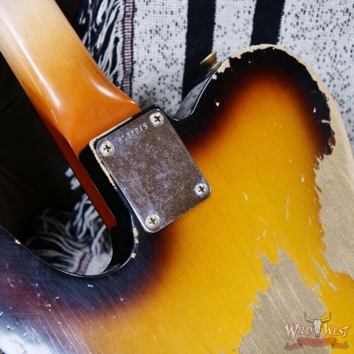 Fender Custom Shop Levi Perry Masterbuilt Fuzz Brain ‘67 Telecaster Built-In Fuzz Octave Delay Circuits Heavy Relic Aged 3 Tone Sunburst 7.25 lbs - Image 15