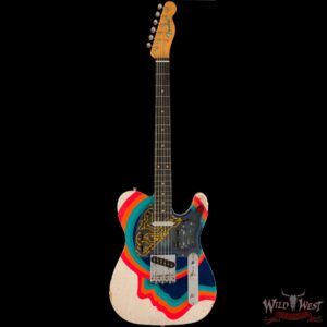 2023 Summer Event Fender Custom Shop Prestige Collection Levi Perry Masterbuilt Custom Fuzz Brain ‘67 Telecaster Relic Aged White Blonde with Hand Painted Artworks (ONE OF A KIND) - Image 2