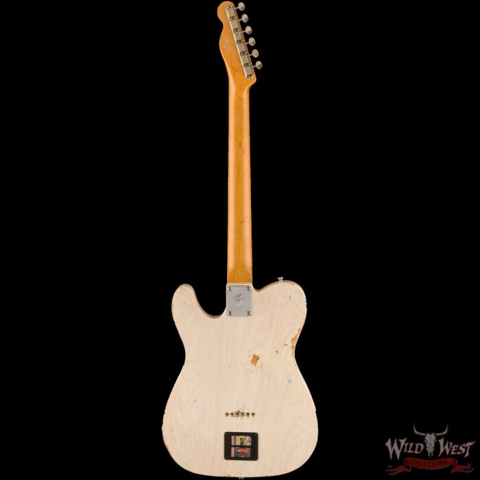 2023 Summer Event Fender Custom Shop Prestige Collection Levi Perry Masterbuilt Custom Fuzz Brain ‘67 Telecaster Relic Aged White Blonde with Hand Painted Artworks (ONE OF A KIND) - Image 3