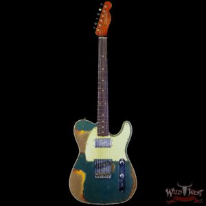 Fender Custom Shop Levi Perry Masterbuilt CuNiFe Red Hot Telecaster Josefina Hand-Wound Heavy Relic Aged Lake Placid Blue over 3 Tone Sunburst - Image 3