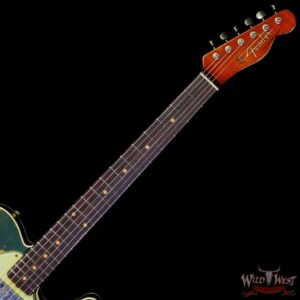 Fender Custom Shop Levi Perry Masterbuilt CuNiFe Red Hot Telecaster Josefina Hand-Wound Heavy Relic Aged Lake Placid Blue over 3 Tone Sunburst - Image 4