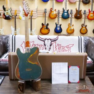 Fender Custom Shop Levi Perry Masterbuilt CuNiFe Red Hot Telecaster Josefina Hand-Wound Heavy Relic Aged Lake Placid Blue over 3 Tone Sunburst - Image 10