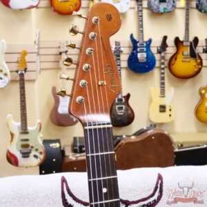Fender Custom Shop Levi Perry Masterbuilt 1962 Stratocaster Brazilian Rosewood Board Heavy Relic Vintage White with Gold Hardware 7.35 LBS (US Only / No International Shipping) - Image 7