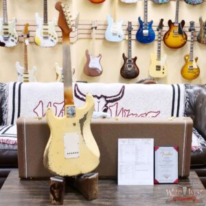 Fender Custom Shop Levi Perry Masterbuilt 1962 Stratocaster Brazilian Rosewood Board Heavy Relic Vintage White with Gold Hardware 7.35 LBS (US Only / No International Shipping) - Image 10