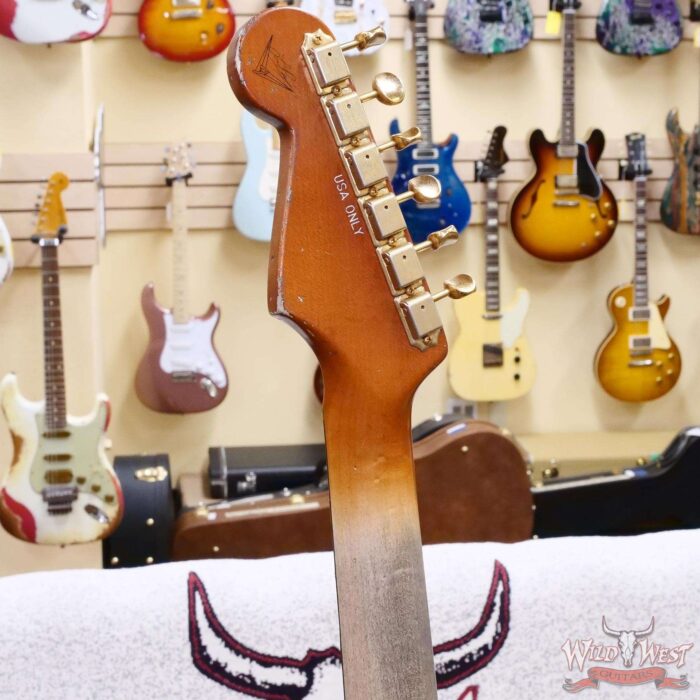Fender Custom Shop Levi Perry Masterbuilt 1962 Stratocaster Brazilian Rosewood Board Heavy Relic Vintage White with Gold Hardware 7.35 LBS (US Only / No International Shipping) - Image 11
