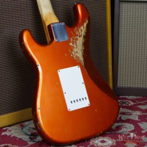 Fender Custom Shop Paul Waller Maserbuilt 1962 Stratocaster Relic Hand-Wound Pickups Rosewood Slab Board Candy Tangerine over Black - Image 11