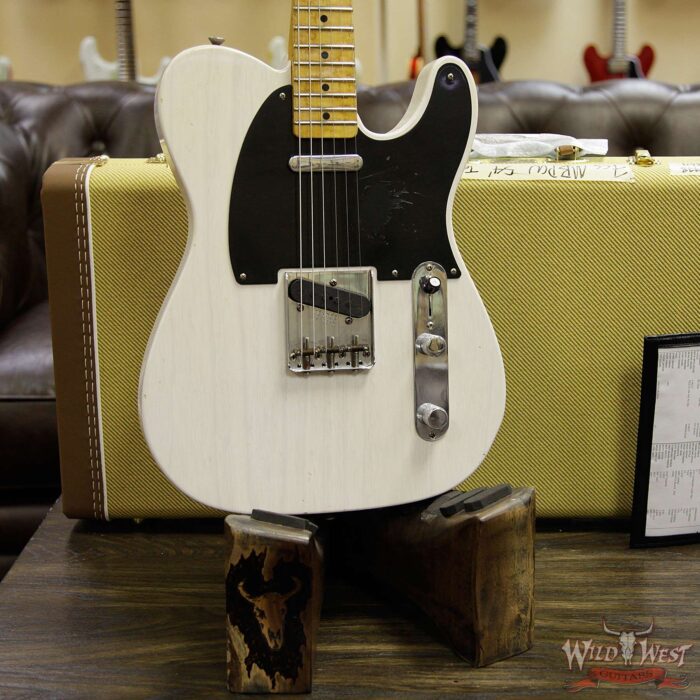 Fender Custom Shop Paul Waller Masterbuilt 1954 Telecaster Jouryman Relic with Relic Birdseye Maple Neck White Blonde - Image 13