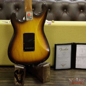 2018 NAMM Fender Masterbuilt Paul Waller 1957 Stratocaster Rst Maple Neck Journeyman Relic 2 Tone Sunburst - Image 14