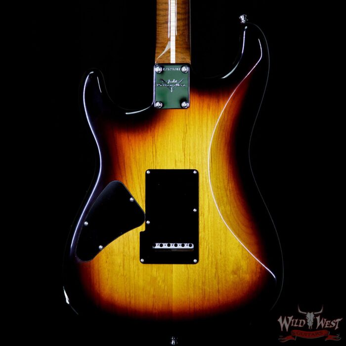 2014 Fender Custom Shop Masterbuilt Paul Waller Custom Stratocaster Flame Top & Neck 3 Tone Sunburst - Image 7