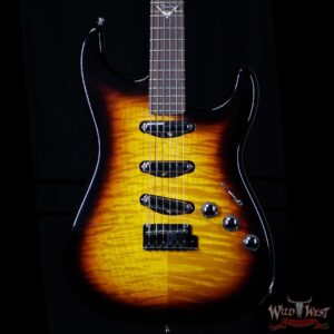 2014 Fender Custom Shop Masterbuilt Paul Waller Custom Stratocaster Flame Top & Neck 3 Tone Sunburst - Image 3