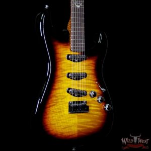 2014 Fender Custom Shop Masterbuilt Paul Waller Custom Stratocaster Flame Top & Neck 3 Tone Sunburst - Image 4