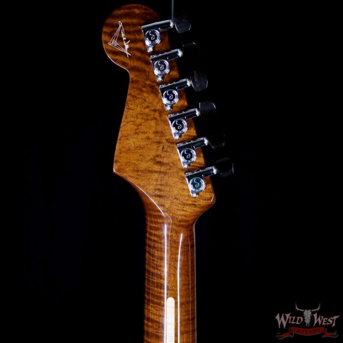 2014 Fender Custom Shop Masterbuilt Paul Waller Custom Stratocaster Flame Top & Neck 3 Tone Sunburst - Image 10