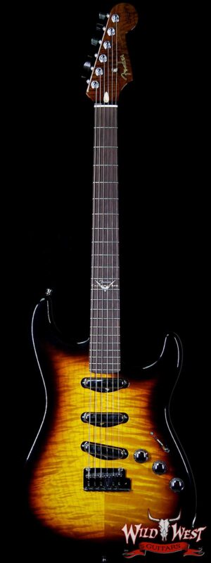 2014 Fender Custom Shop Masterbuilt Paul Waller Custom Stratocaster Flame Top & Neck 3 Tone Sunburst