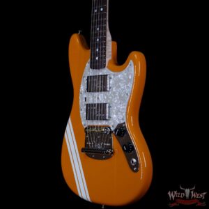 Fender Custom Shop Paul Waller Materbuilt HH Mustang NOS with Racing Stripe Capri Orange - Image 2