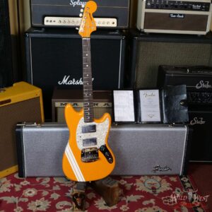 Fender Custom Shop Paul Waller Materbuilt HH Mustang NOS with Racing Stripe Capri Orange - Image 7