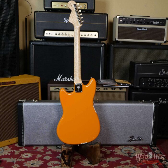 Fender Custom Shop Paul Waller Materbuilt HH Mustang NOS with Racing Stripe Capri Orange - Image 10