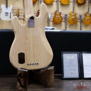 Fender Custom Shop Paul Waller Maserbuilt P-Bass Special V Active P/J Pickups 5-String Precison Bass Natural - Image 11