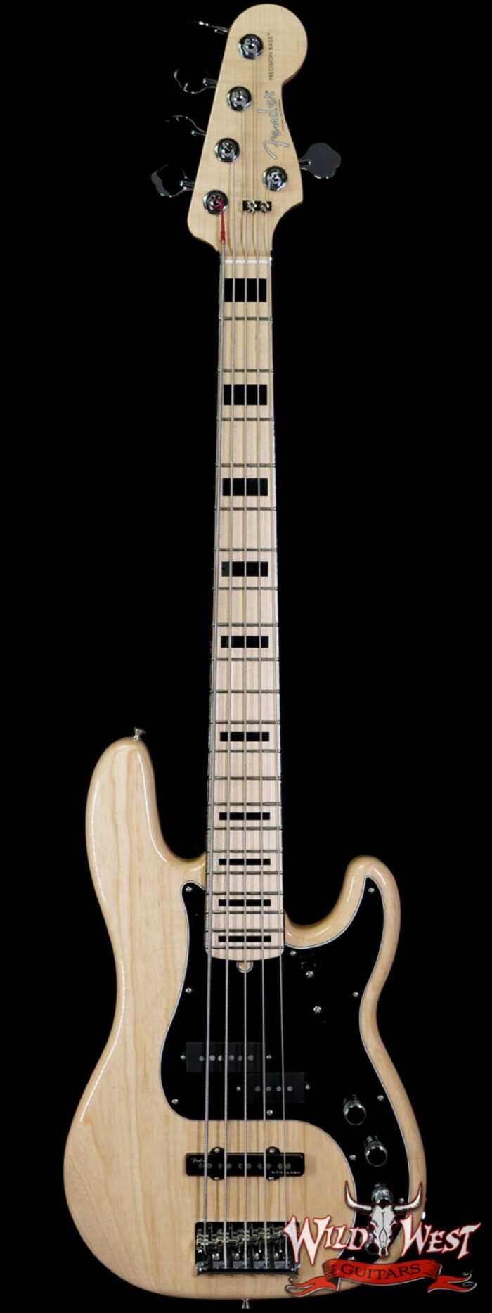 Fender Custom Shop Paul Waller Maserbuilt P-Bass Special V Active P/J Pickups 5-String Precison Bass Natural - Image 1