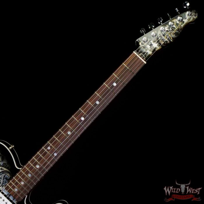 Fender Custom Shop Paul Waller Masterbuilt 1967 Telecaster Custom HH NOS Black Paisley 6.85 LBS - Image 4