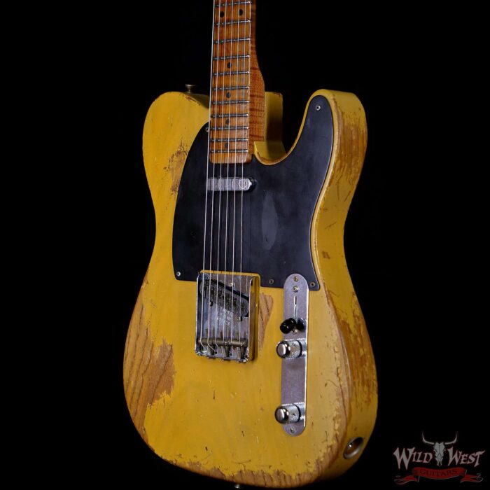 Fender Custom Shop Ron Thorn Masterbuilt 1952 Telecaster Heavy Relic Flame Maple Neck Hand-Wound Pickups 6.30 LBS - Image 2