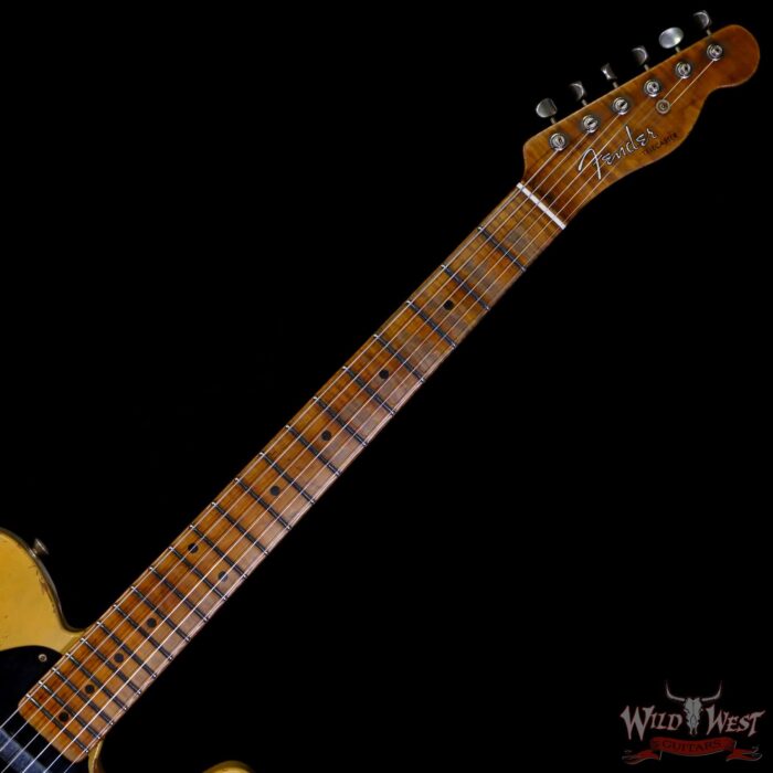 Fender Custom Shop Ron Thorn Masterbuilt 1952 Telecaster Heavy Relic Flame Maple Neck Hand-Wound Pickups 6.30 LBS - Image 4