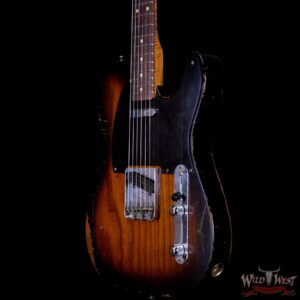 Fender Custom Shop Ron Thorn Masterbuilt 1952 Telecaster Relic Ash Body Rosewood Fingerboard 2 Tone Sunburst 6.65 LBS - Image 2
