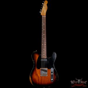 Fender Custom Shop Ron Thorn Masterbuilt 1952 Telecaster Relic Ash Body Rosewood Fingerboard 2 Tone Sunburst 6.65 LBS - Image 3