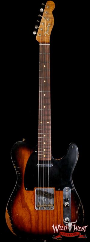 Fender Custom Shop Ron Thorn Masterbuilt 1952 Telecaster Relic Ash Body Rosewood Fingerboard 2 Tone Sunburst 6.65 LBS