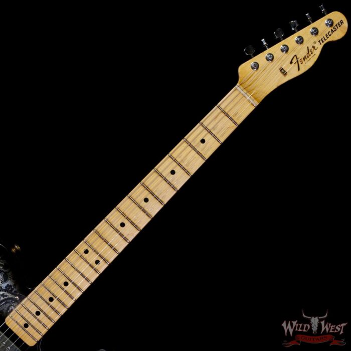 Fender Custom Shop Ron Thorn Masterbuilt 1968 Telecaster HS Maple Fingerboard Relic Black Paisley - Image 4
