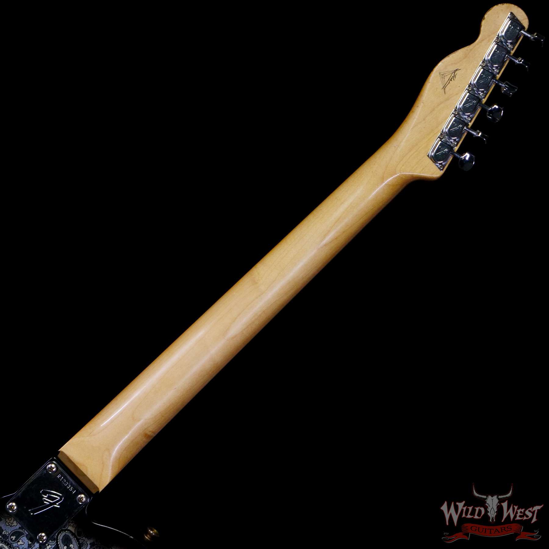 fendercs-mbrt-1968tele-r123354-c3__wwg.jpg Fender Custom Shop Ron Thorn Masterbuilt 1968 Telecaster HS Maple Fingerboard Relic Black Paisley - Image 5