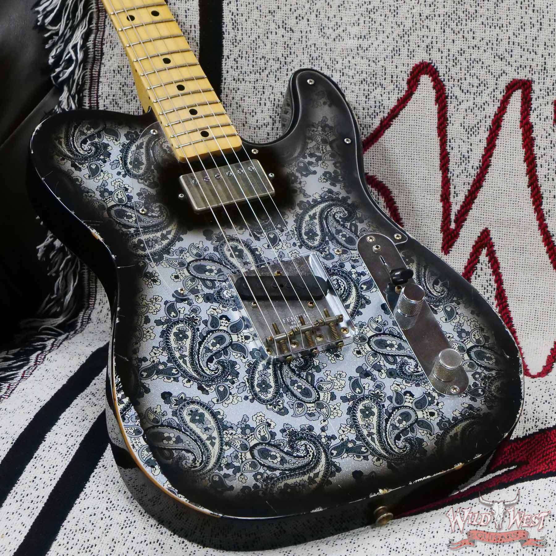 fendercs-mbrt-1968tele-r123354-d3__wwg.jpg Fender Custom Shop Ron Thorn Masterbuilt 1968 Telecaster HS Maple Fingerboard Relic Black Paisley - Image 8
