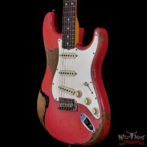 Fender Custom Shop Ron Thorn Masterbuilt 1964 Stratocaster Josefina Hand-Wound Pickups Heavy Relic Fiesta Red over Black - Image 2