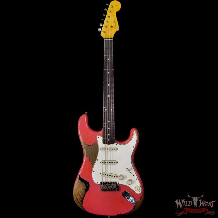 Fender Custom Shop Ron Thorn Masterbuilt 1964 Stratocaster Josefina Hand-Wound Pickups Heavy Relic Fiesta Red over Black - Image 3