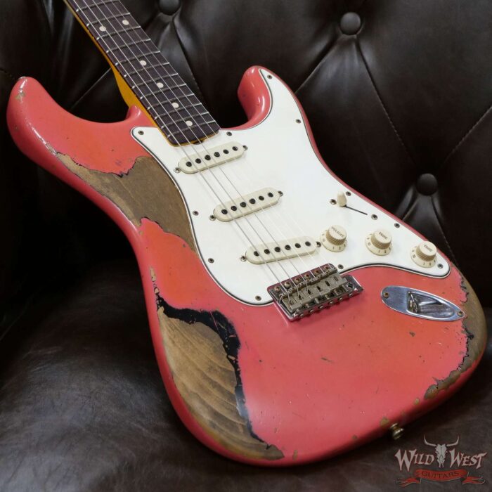 Fender Custom Shop Ron Thorn Masterbuilt 1964 Stratocaster Josefina Hand-Wound Pickups Heavy Relic Fiesta Red over Black - Image 8