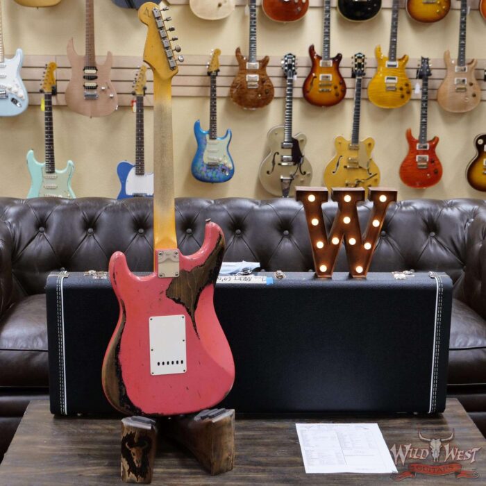 Fender Custom Shop Ron Thorn Masterbuilt 1964 Stratocaster Josefina Hand-Wound Pickups Heavy Relic Fiesta Red over Black - Image 9