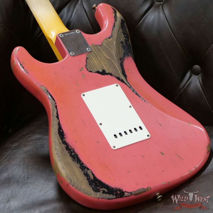 Fender Custom Shop Ron Thorn Masterbuilt 1964 Stratocaster Josefina Hand-Wound Pickups Heavy Relic Fiesta Red over Black - Image 11