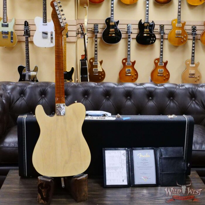 Fender Custom Shop Ron Thorn Masterbuilt 72 Custom Thinline Telecaster Journeyman Relic HS Bigsby Roasted Flame Neck Nocaster Blonde - Image 11