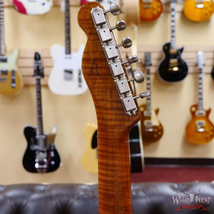 Fender Custom Shop Ron Thorn Masterbuilt 72 Custom Thinline Telecaster Journeyman Relic HS Bigsby Roasted Flame Neck Nocaster Blonde - Image 6