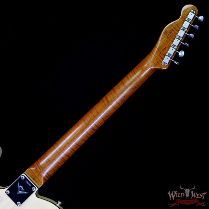 Fender Custom Shop Ron Thorn Masterbuilt 72 Custom Thinline Telecaster Journeyman Relic HS Bigsby Roasted Flame Neck Nocaster Blonde - Image 7