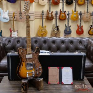 Fender Custom Shop Ron Thorn Masterbuilt 72 Telecaster Custom Thinline Bigsby Leather Tooled Pickguard by Beth Freeman Journeyman Relic 3 Tone Sunburst - Image 6