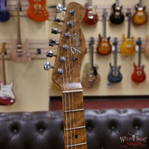 Fender Custom Shop Ron Thorn Masterbuilt 72 Telecaster Custom Thinline Bigsby Leather Tooled Pickguard by Beth Freeman Journeyman Relic 3 Tone Sunburst - Image 7