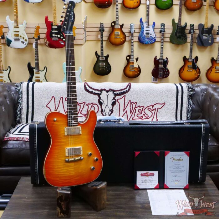 Fender Custom Shop Ron Thorn Masterbuilt La Paloma Kalamazoo Telecaster Faded Cherry Sunburst - Image 6