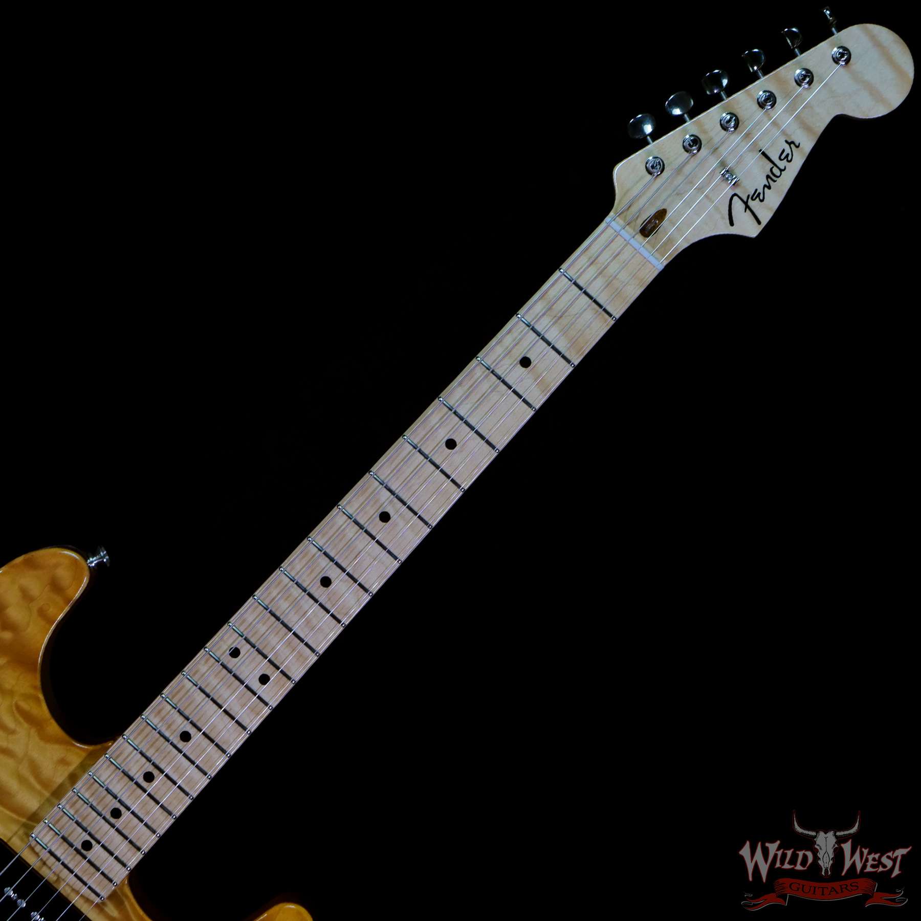fendercs-mbrt-qmtstrat-rt0203-c3__wwg.jpg Fender Custom Shop Ron Thorn Masterbuilt Quilt Top Stratocaster P-90 Chambered Mahogany Body AA Flame Neck Honey Burst - Image 4
