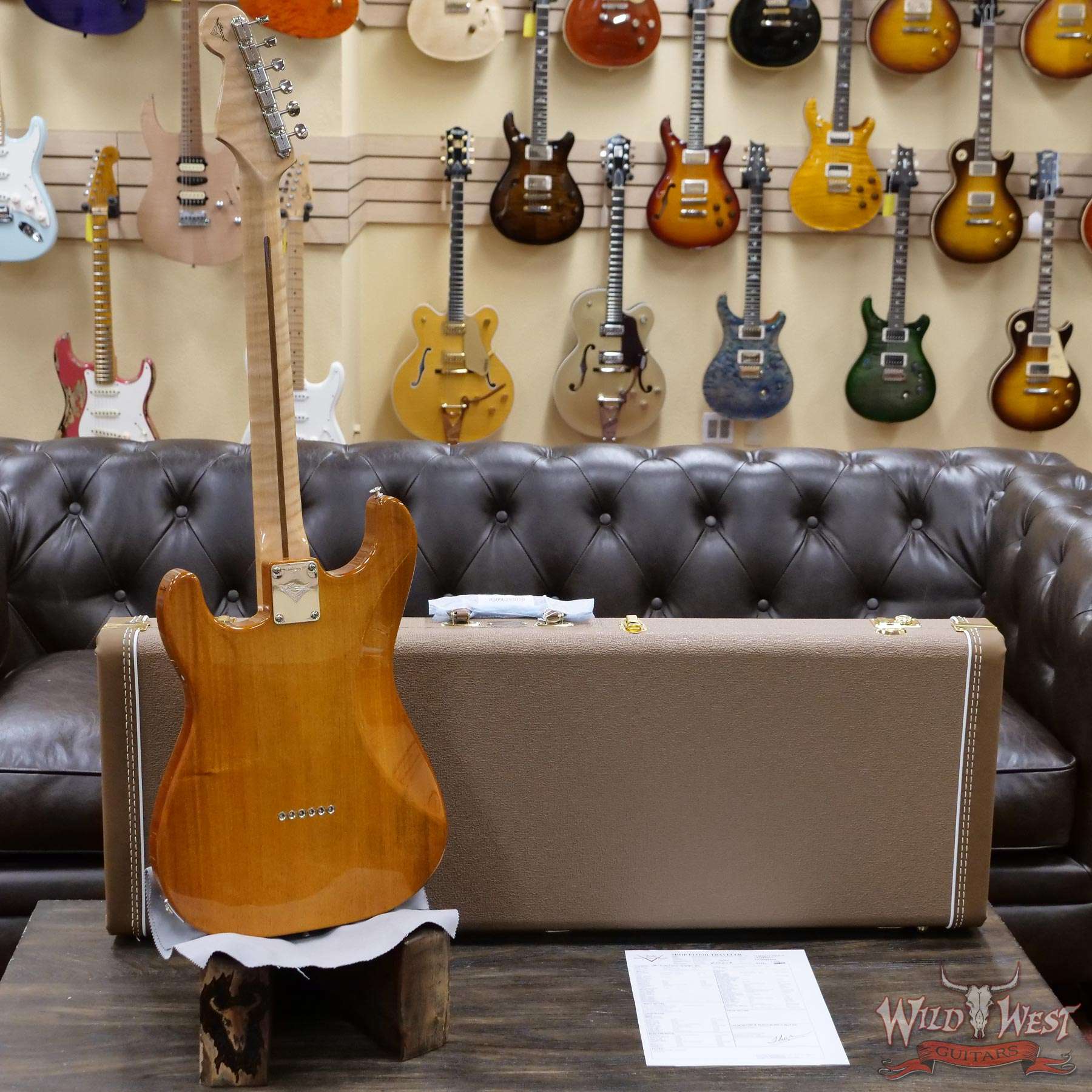 fendercs-mbrt-qmtstrat-rt0203-d4__wwg.jpg Fender Custom Shop Ron Thorn Masterbuilt Quilt Top Stratocaster P-90 Chambered Mahogany Body AA Flame Neck Honey Burst - Image 9
