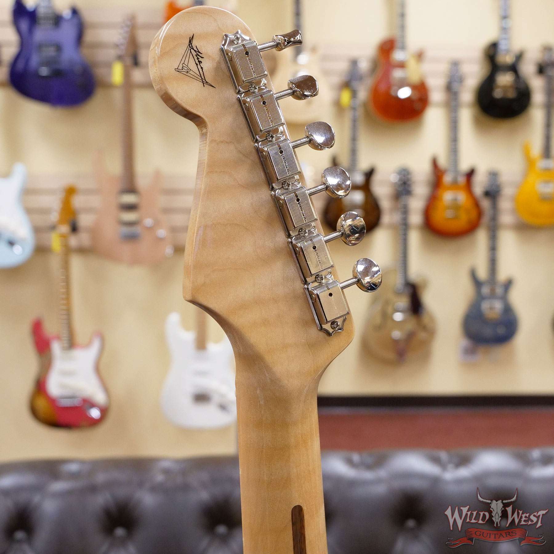fendercs-mbrt-qmtstrat-rt0203-d5__wwg.jpg Fender Custom Shop Ron Thorn Masterbuilt Quilt Top Stratocaster P-90 Chambered Mahogany Body AA Flame Neck Honey Burst - Image 10